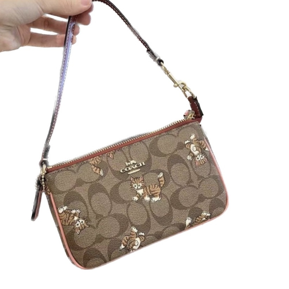 Coach Nolita 19 In Signature Canvas With Dancing Kitten Print